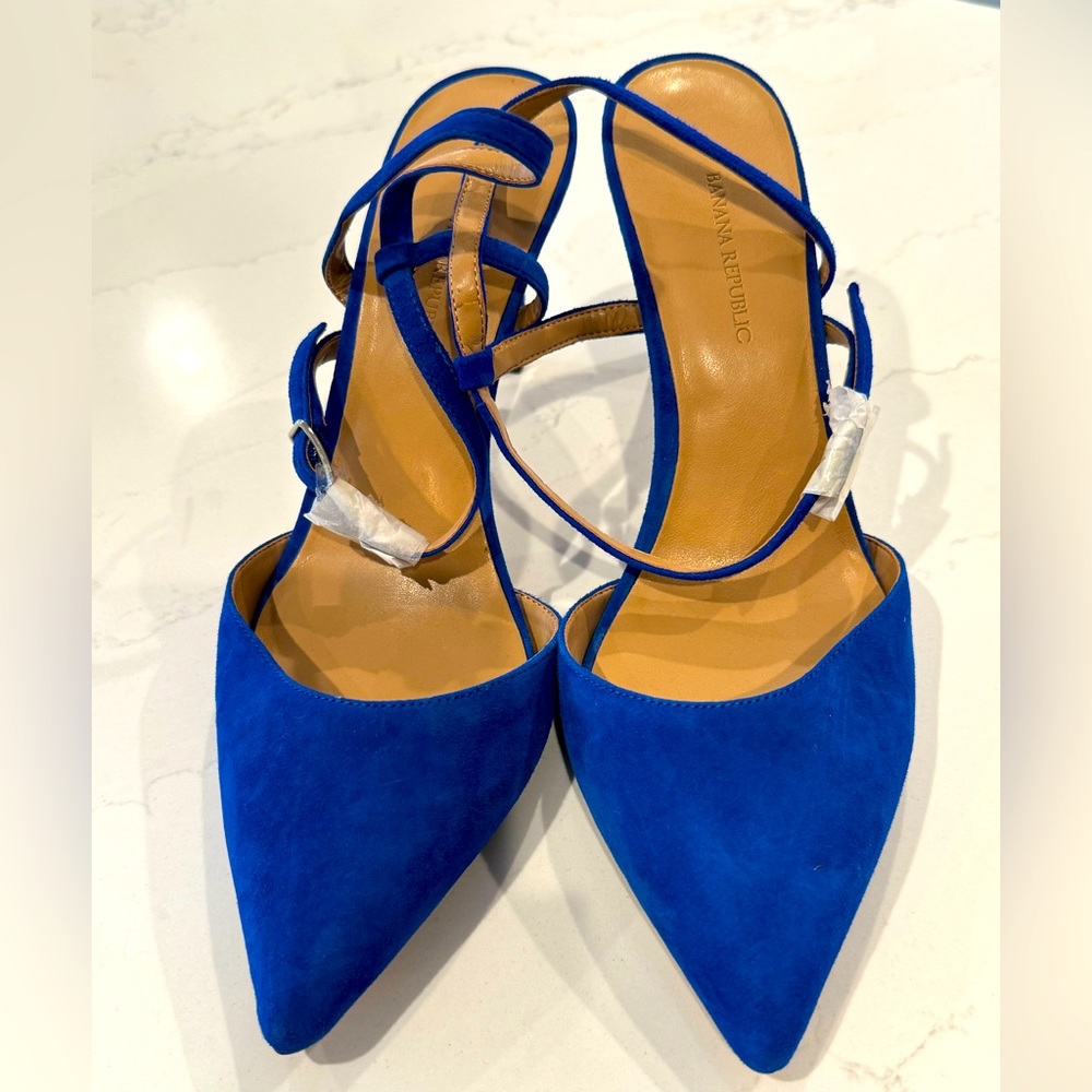 Banana republic, size 9, gorgeous, Blue slingback heel